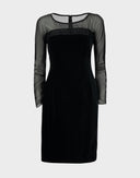 Fendi - Vestito nero in velluto anni 90 