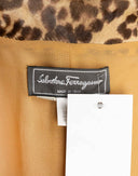 Giacca animalier in pelle 