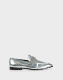 Brunello Cucinelli - Mocassini in pelle argento 
