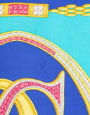Cartier - Foulard con logo azzurro anni '90 