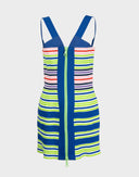 Dsquared - Vestito blu e verde a righe 