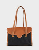 Gucci - Cartella anni '80 in tela e pelle 