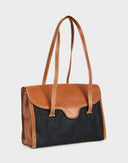 Gucci - Cartella anni '80 in tela e pelle 