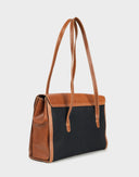 Gucci - Cartella anni '80 in tela e pelle 
