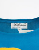 Les Copains - T-shirt in seta '90 con disegno 