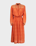 Louis Feraud - Vestito chemisier arancione anni '70 