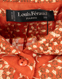 Louis Feraud - Vestito chemisier arancione anni '70 