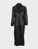 Max Mara - Trench nero in seta doppiopetto 