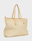 The Bridge - Borsa a spalla beige in paglia 
