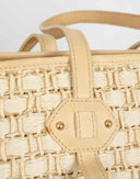 The Bridge - Borsa a spalla beige in paglia 