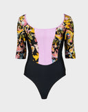 Versace Jeans Couture - Body rosa con fantasia barocca 