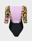 Versace Jeans Couture - Body rosa con fantasia barocca 
