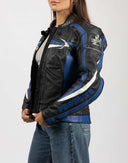 Giubbotto Racing in pelle nero - 80/90