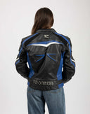 Giubbotto Racing in pelle nero - 80/90
