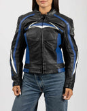 Giubbotto Racing in pelle nero - 80/90
