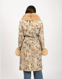 Cappotto lungo con collo di pelliccia - Y2K