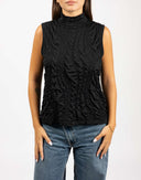 Top smanicato con arricciature - Y2K