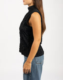 Top smanicato con arricciature - Y2K