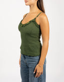 Top verde in lana - Y2K