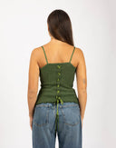 Top verde in lana - Y2K