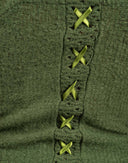 Top verde in lana - Y2K