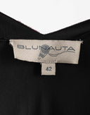 Vestito lungo nero a fiori - Y2K