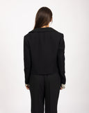 Blazer nero in lana - '70