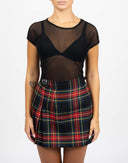 T-shirt mesh nera - Y2K