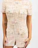 Playsuit in tweed - Y2K