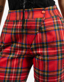 Pantaloni tartan rossi - 80/90