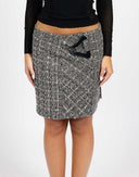 Gonna grigia in tweed - Y2K