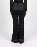 Pantaloni neri satinati - Y2K