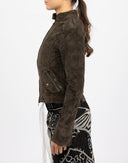Brown velvet jacket - Y2K