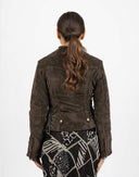 Brown velvet jacket - Y2K
