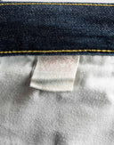 Jeans Evisu denim scuro con pesce