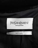 Blazer Yves Saint Laurent nero in velluto