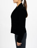 Blazer Yves Saint Laurent nero in velluto
