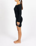 Abito nero in maglia con borchie - Y2K