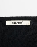Abito nero in maglia con borchie - Y2K