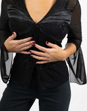 Camicia nera Artigli - Y2K
