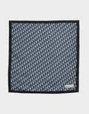 Foulard Christian Dior monogram blu