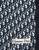 Foulard Christian Dior monogram blu