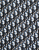 Foulard Christian Dior monogram blu