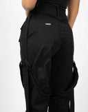Pantaloni neri cargo - Y2K