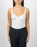 Top intimo bianco in pizzo