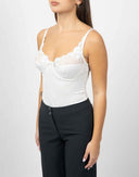 Top intimo bianco in pizzo