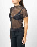 T-shirt mesh con stampa - Y2K