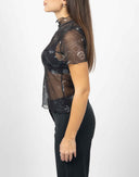 T-shirt mesh con stampa - Y2K