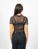 T-shirt mesh con stampa - Y2K