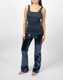 Top lurex blu - Y2K